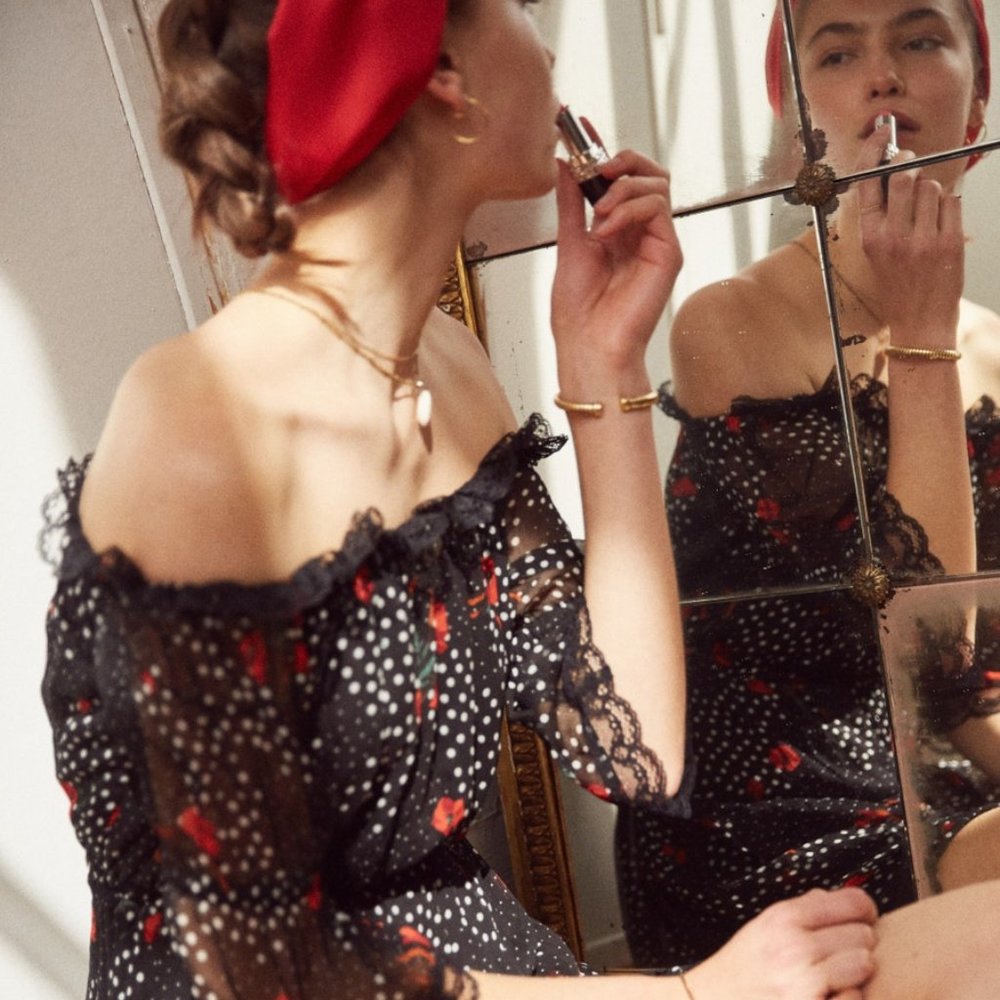 {the kooples} poppy floral off-shoulder dress - Picture 2 of 3